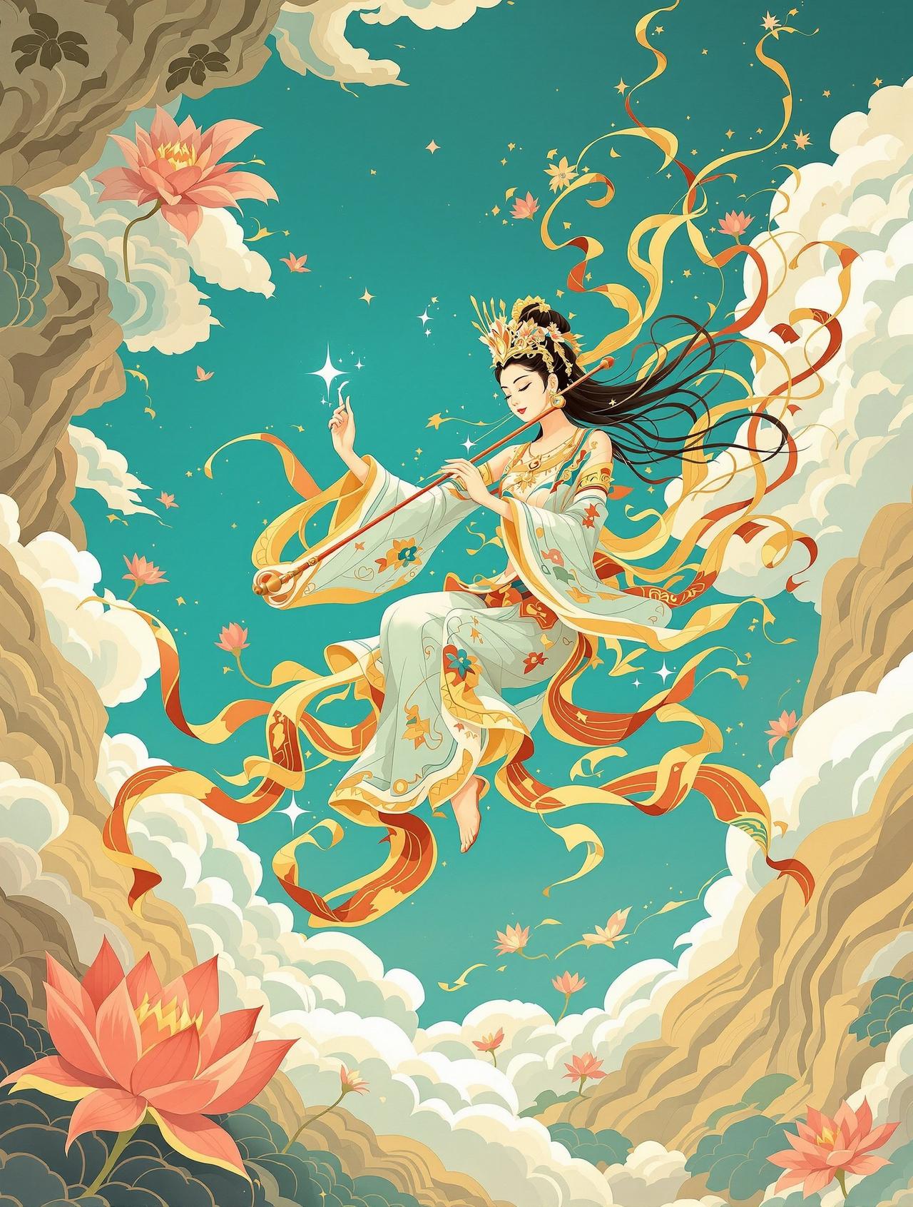 敦煌·飞天壁画 - 动漫网址 敦煌·飞天壁画 - 动漫网址推荐古风国漫
